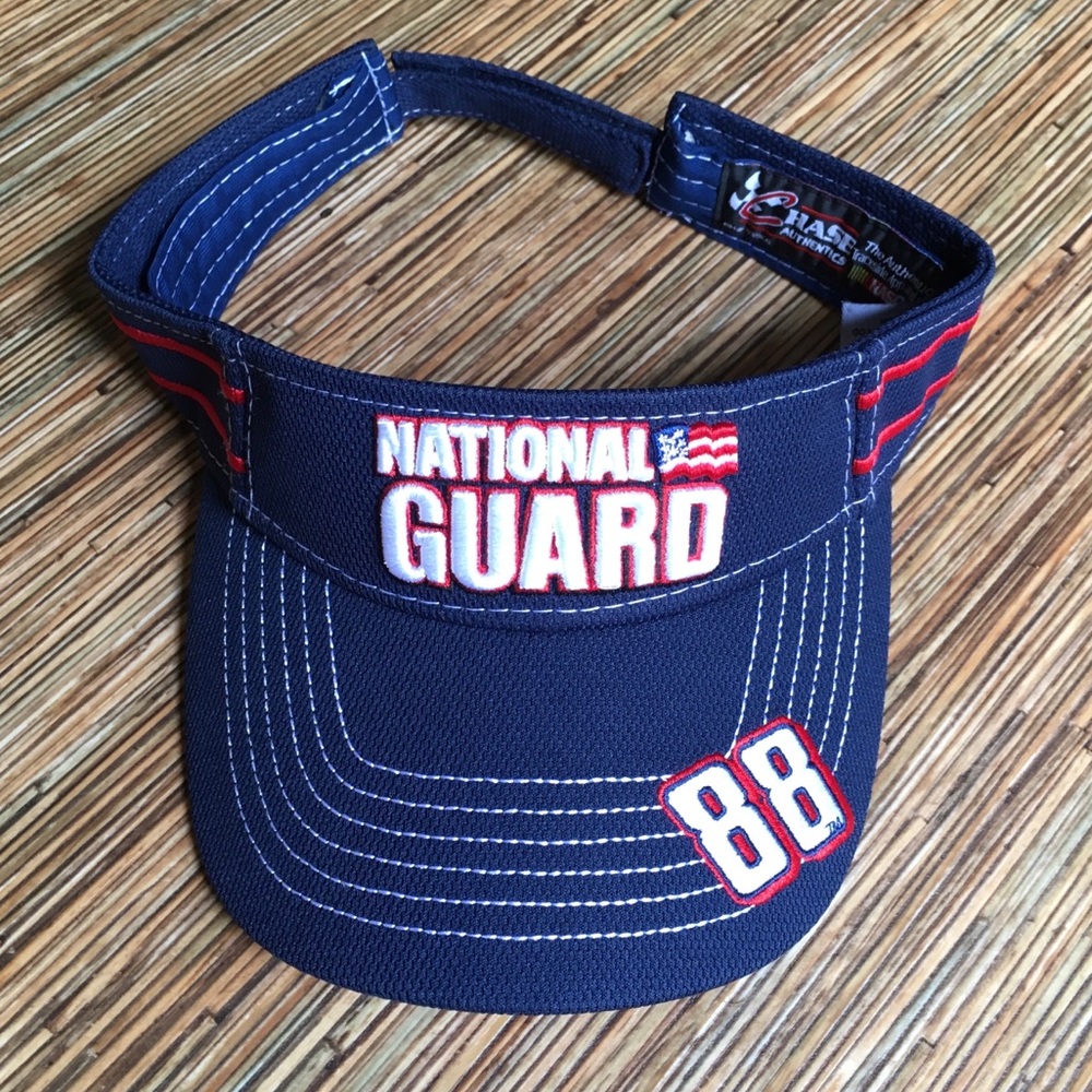 National Guard NASCAR Visor Hat Dale Jr 88 Chase
